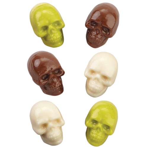 3D Skulls Chocolate Mould - Click Image to Close